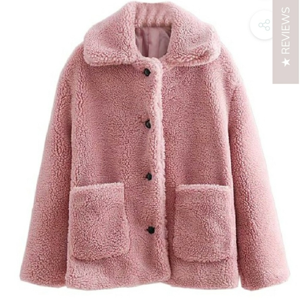 Pink Teddy Coat
